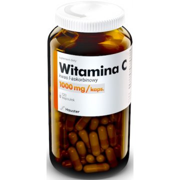 Hauster Witamina C 1000mg 120kaps Kwas l-askorbionowy - suplement diety