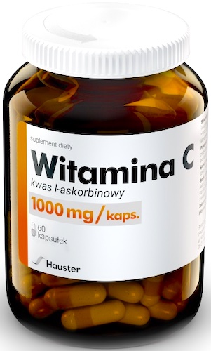 Hauster Witamina C 1000mg 60kaps Kwas l-askorbionowy - suplement diety