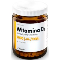 Hauster Witamina D3 2000IU 120tab Odporność+Kości - suplement diety