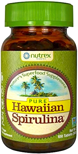 Hawaiian Spirulina hawajska Pacifica 500mg 100tabs Czysta Nutrex - suplement diety