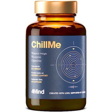 Health Labs 4Mind ChillMe 60kaps vege - suplement diety Wsparcie Mózgu, Wyciszenie WYPRZEDAŻ