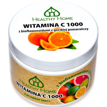 Healthy Home Witamina C 1000 z bioflawonoidami z gorzkiej pomarańczy 500g - suplement diety WYPRZEDAŻ!