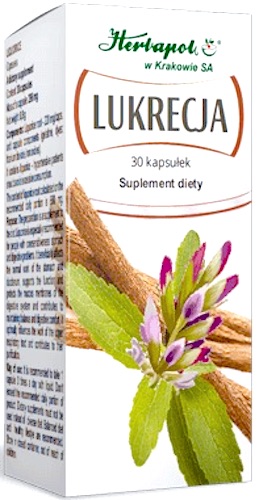 Herbapol Lukrecja 220mg 30kaps - suplement diety