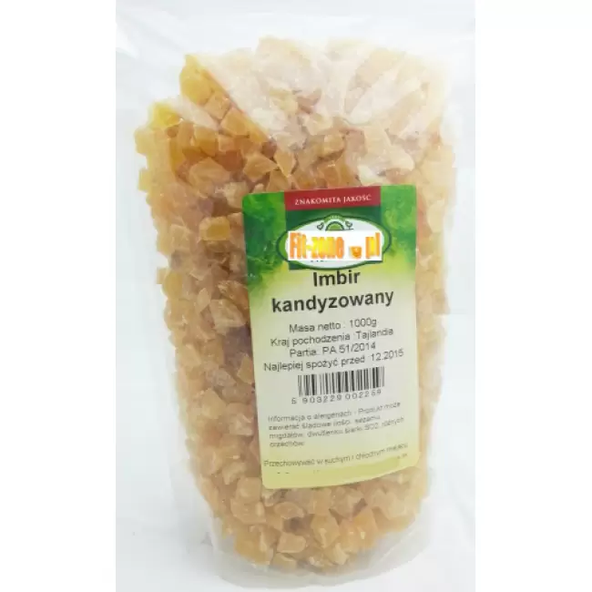 Targroch Imbir kandyzowany 1kg kostka 1000g