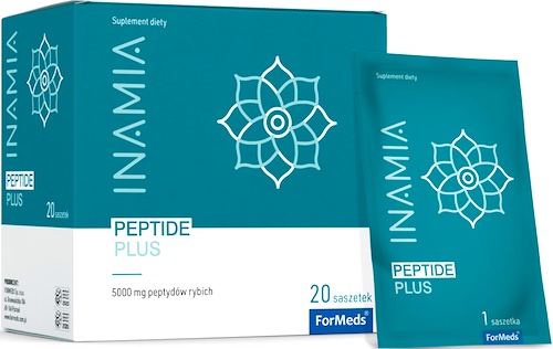 Inamia Peptide Plus 20 saszetek - suplement diety Skóra dojrzała Kolagen rybi