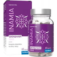 Inamia Skin&Hair MAX 60kaps vege - suplement diety Skóra Włosy Paznokcie