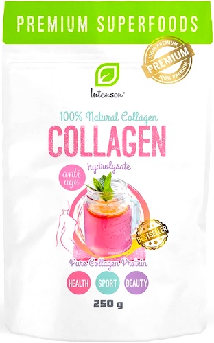 Intenson Kolagen Hydrolizat 250g 100% Naturalny, Czysty - suplement diety Białko Kolagenu