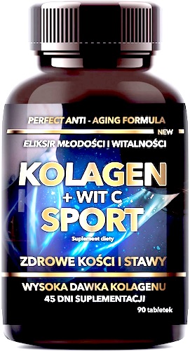 Intenson Kolagen + witamina C SPORT 90tabletek - suplement diety