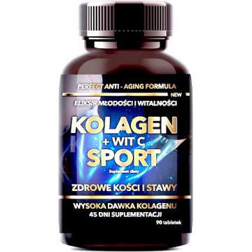 Intenson Kolagen + witamina C SPORT 90tabletek - suplement diety