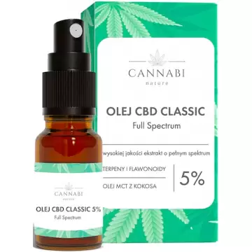 Intenson Olejek CBD klasyczny 5% Cannabi Nature 10ml - suplement diety Spray