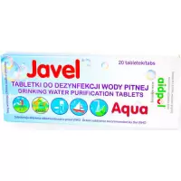 Javel Aqua Tabletki do uzdatniania wody pitej 20szt. Odkażanie