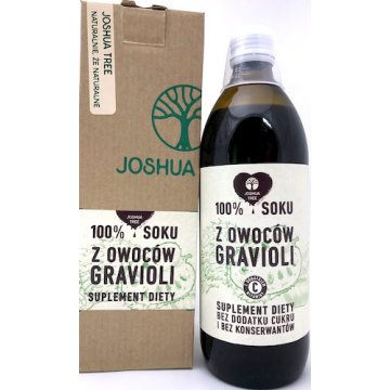 Joshua Tree Sok z owoców Gravioli 500ml Graviola z wit.C bez konserwantów i cukru - suplement diety
