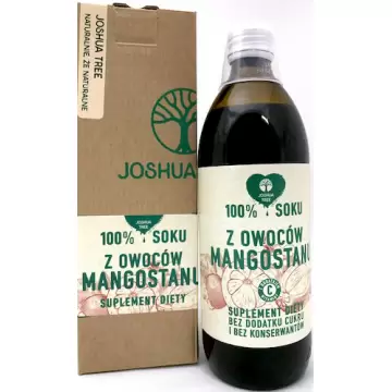 Joshua Tree Sok z owoców Mangostanu 500ml Mangostan z wit.C bez konserwantów i cukru - suplement diety