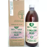 Joshua Tree 100% Soku z owoców Acai sok z Jagody Acai 500ml bez konserwantów i cukru - suplement diety
