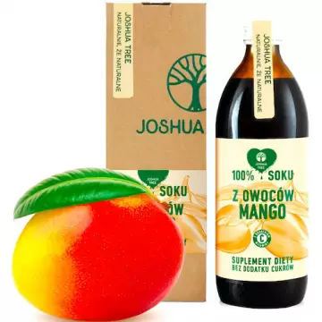 Joshua Tree Sok z owoców Mango 500ml z wit.C bez konserwantów i cukru - suplement diety