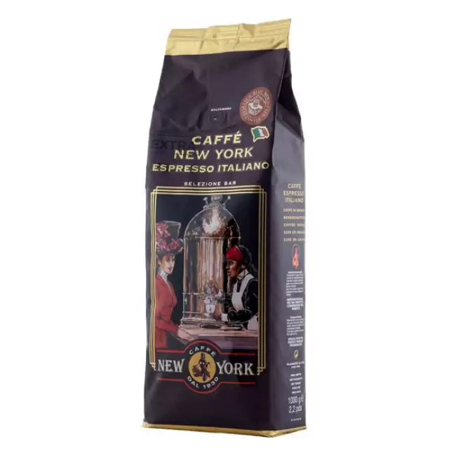 New York Extra 1kg kawa ziarnista 5% Jamaica Blue Mountain świeżo palona