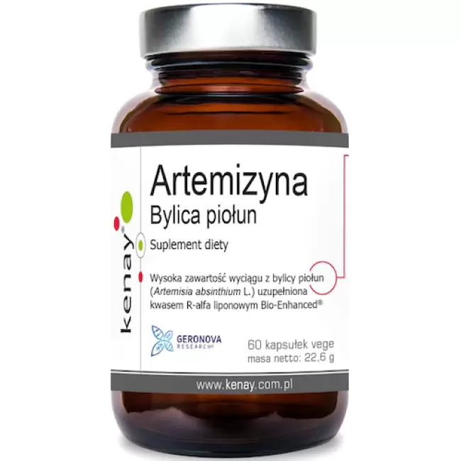 Kenay Artemizyna Bylica Piołun ekstrakt + R-ALA liponowy 60kaps vege - suplement diety