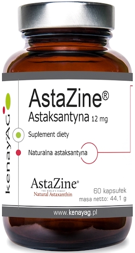 Kenay AstaZine Astaksantyna Naturalna z Alg 12mg 60kaps - suplement diety