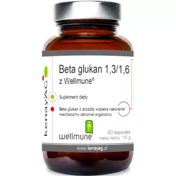 Kenay Beta glucan 1,3/1,6 z drożdży Wellmune 60kaps - suplement diety
