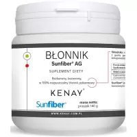 Kenay Błonnik Sunfiber AG 140g 100% rozpuszczalny vege - suplement diety Guar Błonnik Pokarmowy japoński