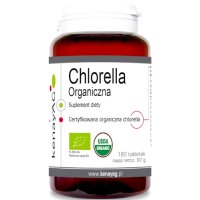 Kenay Chlorella Organiczna 500mg 180tab vege BIO - suplement diety