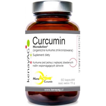 Kenay Curcumin Kurkuma organiczna zmikronizowana MicroActive 60kaps - suplement diety