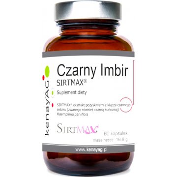Kenay Czarny Imbir SIRTMAX 100mg 60kaps - suplement diety