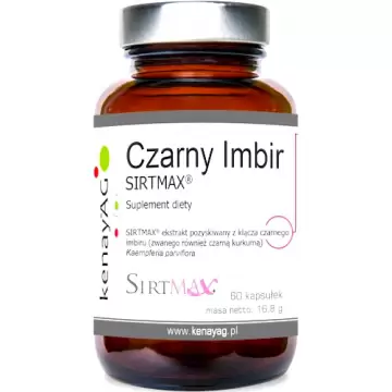 Kenay Czarny Imbir SIRTMAX 100mg 60kaps - suplement diety