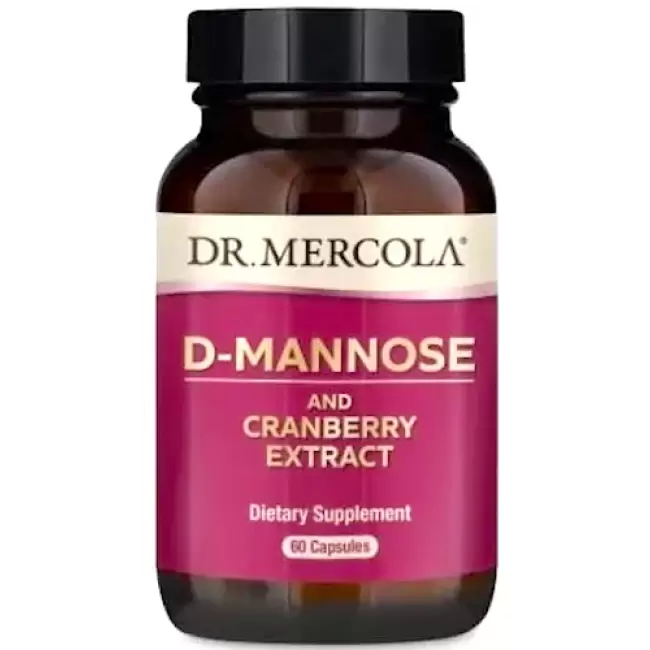 Kenay Dr Mercola D-Mannoza z ekstraktem z żurawiny D-MANNOSE 60kaps - suplement diety Układ moczowy, Pęcherz
