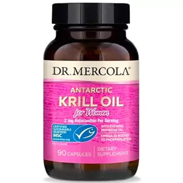Kenay Dr Mercola Olej z Kryla dla Kobiet KRILL OIL FOR WOMEN 90kaps - suplement diety Omega-3 DHA EPA