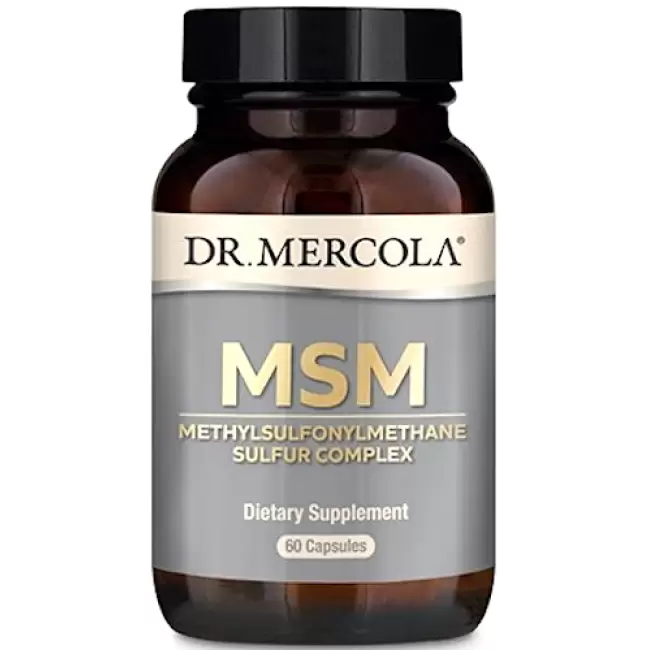 Kenay Dr Mercola Siarka MSM Sulfur Complex 60kaps - suplementy diety OptiMSM organiczne L-metionina R-ALA