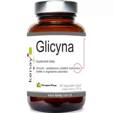  Kenay Glicyna 800mg 60kaps Glycine Mózg Nauka Stres