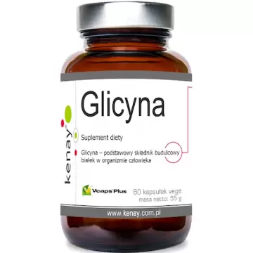 Kenay Glicyna 800mg 60kaps Glycine Mózg Nauka Stres