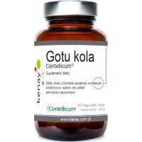 Kenay Gotu Kola Centellicum 200mg 60kaps vege Wąkrota - suplement diety
