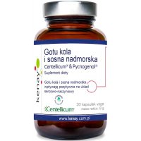 Kenay Gotu Kola i Sosna Nadmorska Kora 30kaps vege Pycnogenol + Centellicum - suplement diety