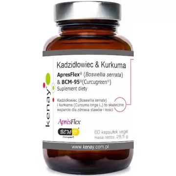 Kenay Kadzidłowiec & Kurkuma BCM-95 60kaps - suplement diety Boswellia & Curcuma