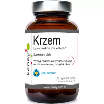 Kenay Krzem Liposomalny LipoCellTech™ 60kaps vege - suplement diety Stawy Kości Chrząstki