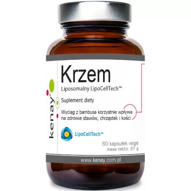 Kenay Krzem Liposomalny LipoCellTech™ 60kaps vege - suplement diety Stawy Kości Chrząstki