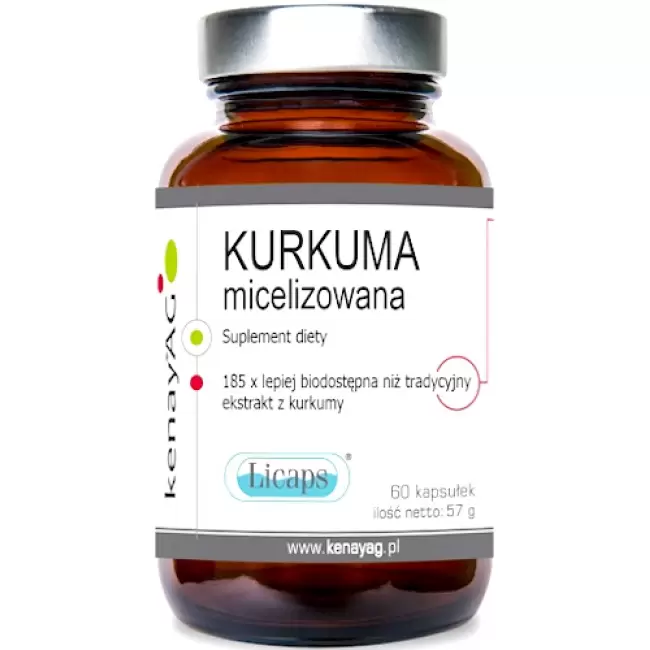 Kenay Kurkuma Micelizowana Licaps 60kaps - suplement diety