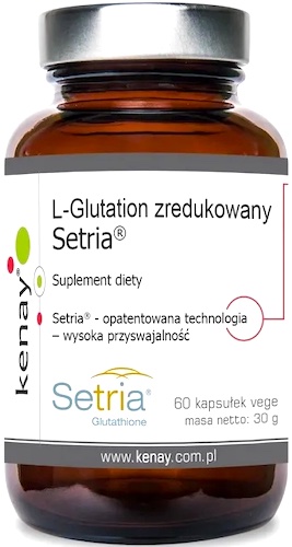  Kenay L-Glutation zredukowany Setria® 60kaps vege - suplement diety Japonia