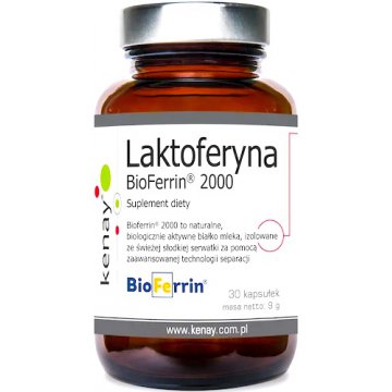 Kenay Laktoferyna BioFerrin 264mg 30kaps vege - suplement diety Aktywne Białko