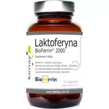 Kenay Laktoferyna BioFerrin 264mg 30kaps vege - suplement diety Aktywne Białko