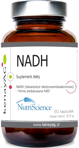 Kenay NADH dinukleotyd nikotynoamidoadeninowy 60kaps zredukowany NAD - suplement diety