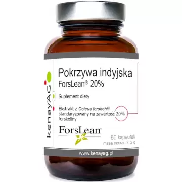 Kenay Pokrzywa indyjska ForsLean 20% Forskoliny 60kaps Coleus Forskohlii - suplement diety