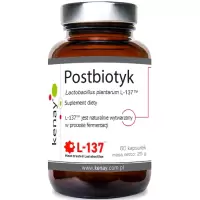 Kenay Postbiotyk Lactobacillus Plantarum L-137 60kaps - suplement diety naturalny rybi