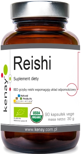 Kenay Reishi BIO 90kaps Ganoultra Ekstrakt 4 szczepy - suplement diety