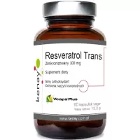 Kenay Resweratrol Trans Ekstrakt 100mg 60kaps Rdest Resveratrol - suplement diety