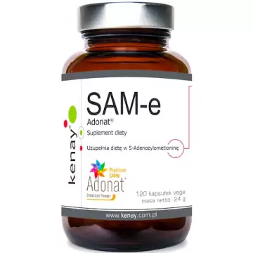 Kenay SAM-e S-Adenosyl-L-Methionine 120kaps - suplement diety