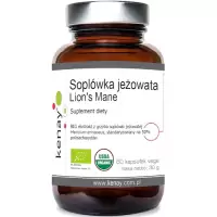 Kenay Soplówka jeżowata BIO 60kaps vege Ekstrakt Lion's Mane 50% polisacharydów