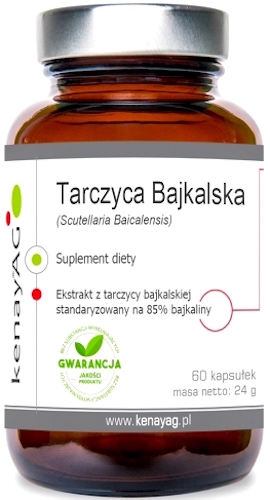 Kenay Tarczyca Bajkalska ekstrakt 400mg 60kaps Bajkalina - suplement diety